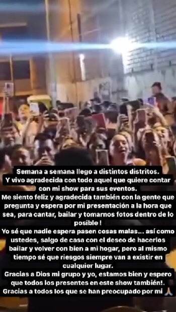 Mensaje de Kate Candela tras