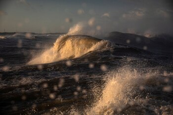 Grandes olas de la tormenta