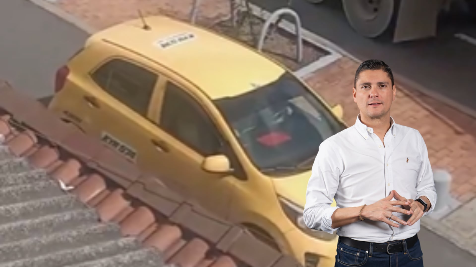 Nuevo conductor imprudente quedó captado en video en calle de Bogotá: esta vez fue un taxista