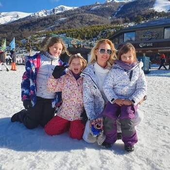 Una postal nevada compartió Nicole