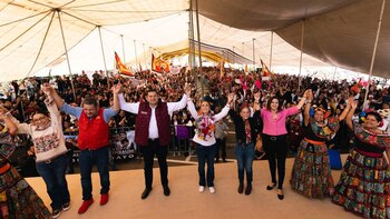 La aspirante a la presidencia