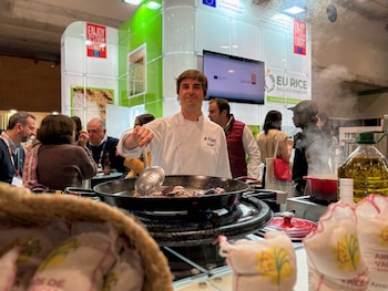 Arturo Roig, arrocero, en Madrid