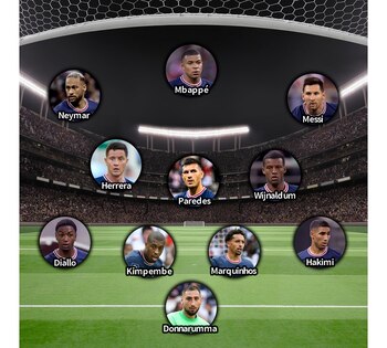 Así formaría el PSG vs