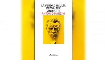Portada de libro con fondo amarillo brillante. Muestra una escultura amarilla de un rostro con la mano levantada y un dedo sobre los labios, pidiendo silencio