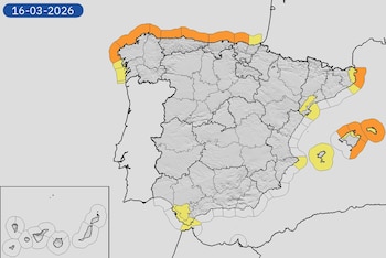 Mapa de alertas meteorológicas para