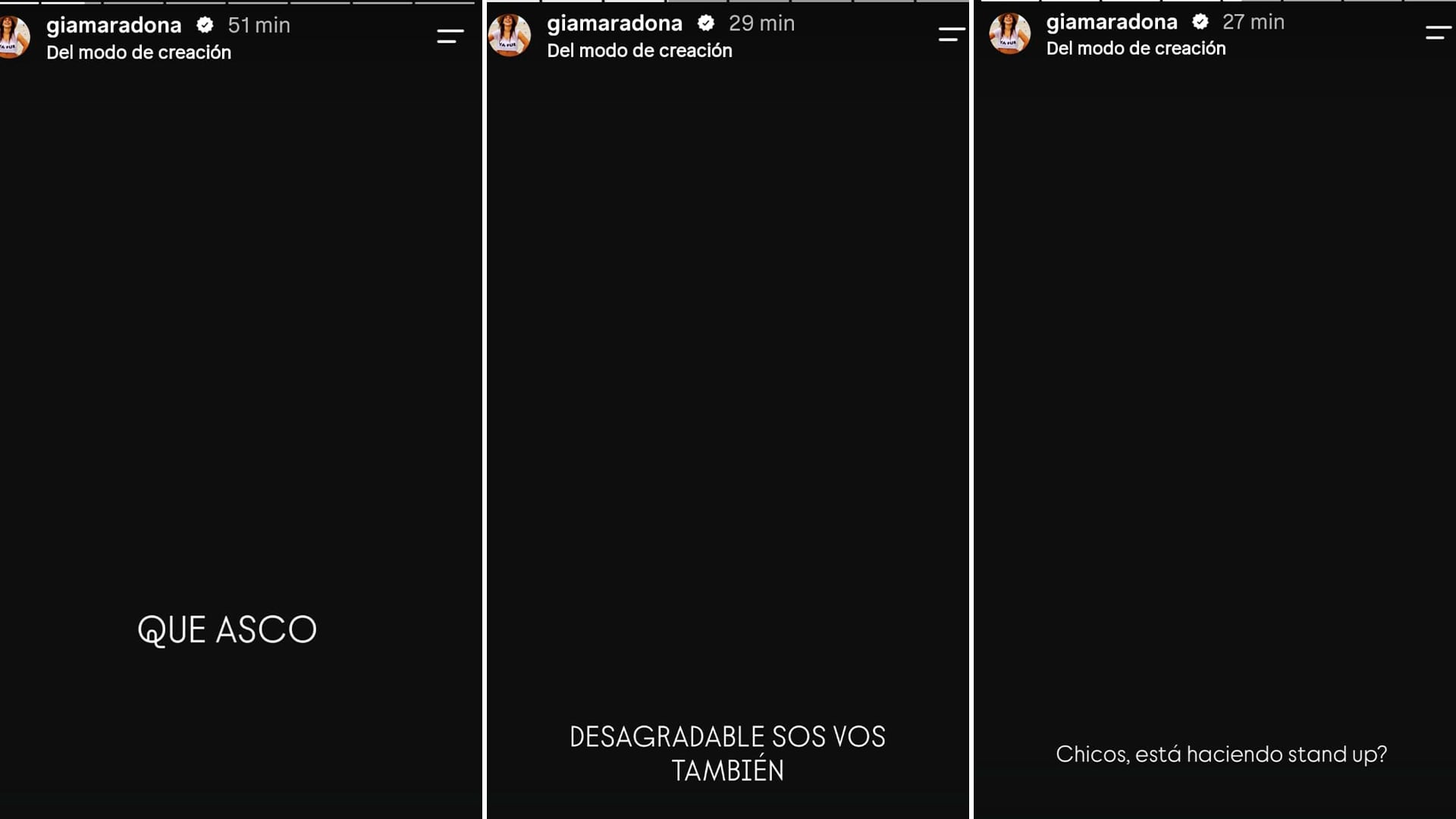 Las historias fueron publicadas en Instagram durante el alegato de Diego Olmedo, defensor del psicólogo Carlos Díaz