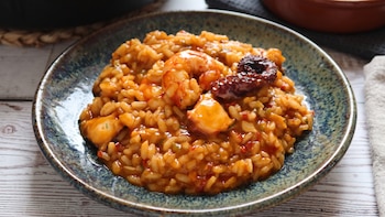 Receta del mejor arroz meloso de pulpo y gambones: una combinación sencilla y reconfortante