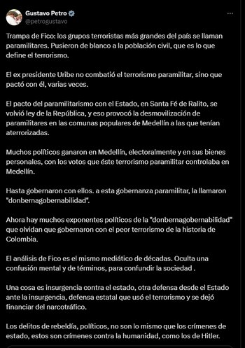 El jefe de Estado aseveró