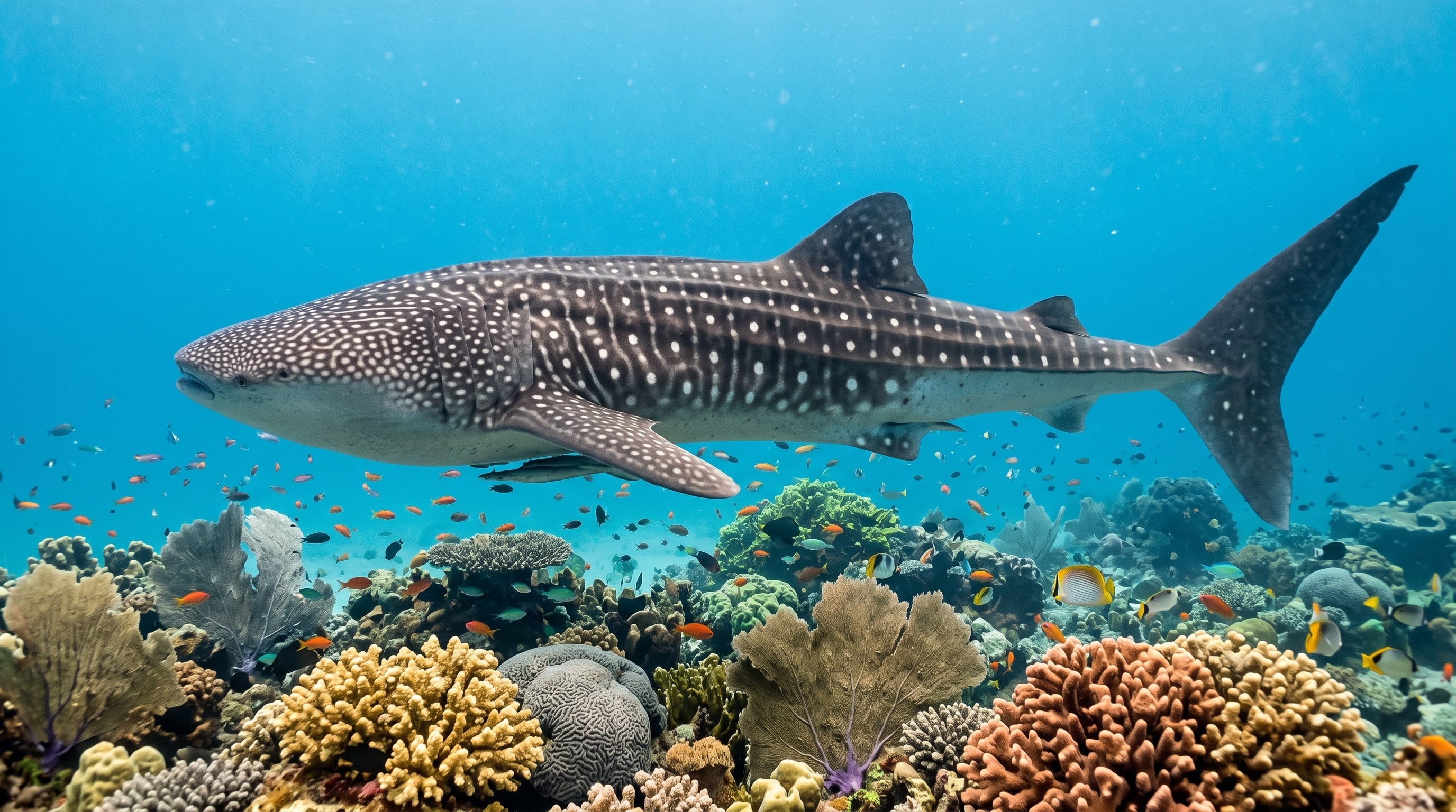 El área marina protegida SAMPA concentra tiburones ballena durante todo el año y enfrenta dificultades de monitoreo por su extensión y sus múltiples accesos (Imagen Ilustrativa Infobae)