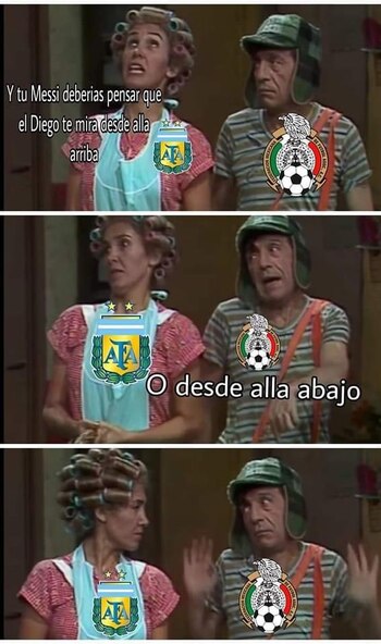 Meme Argentina vs México. (Twitter)