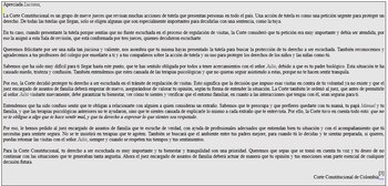 La Corte Constitucional le explicó