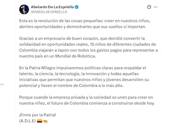 Abelardo de la Espriella en X