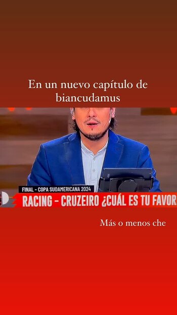 El mensaje de Bianca Silva tras acertar el pronóstico de Racing-Cruzeiro