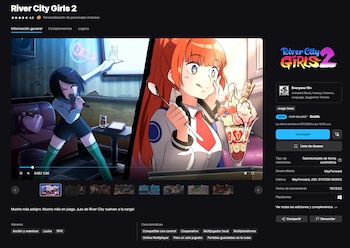 Dos personajes femeninos de anime en pantalla dividida. Una chica canta en un micrófono. Otra chica sostiene una cuchara junto a un postre