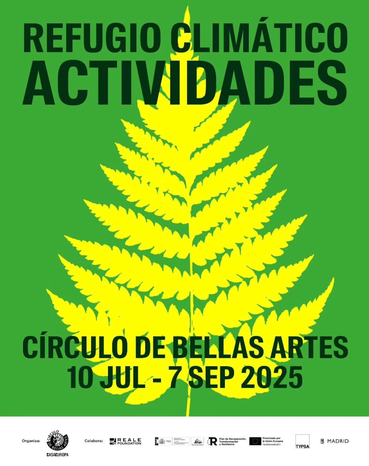 Cartel publicitario del Refugio Climático (Fuente: Instagram)