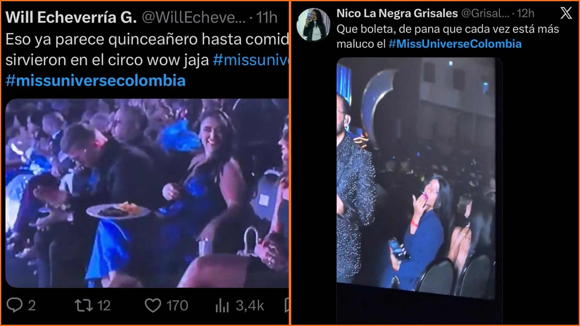Estos fueron los mejores memes que dejó la transmisión de Miss Universe Colombia 2026 - crédito X