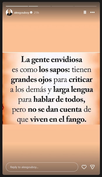 Álex Gou publicó un mensaje