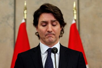 Justin Trudeau habla en una