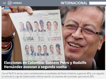 Impresiones prensa internacional sobre las