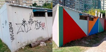 fachadas vandalizadas - recuperación