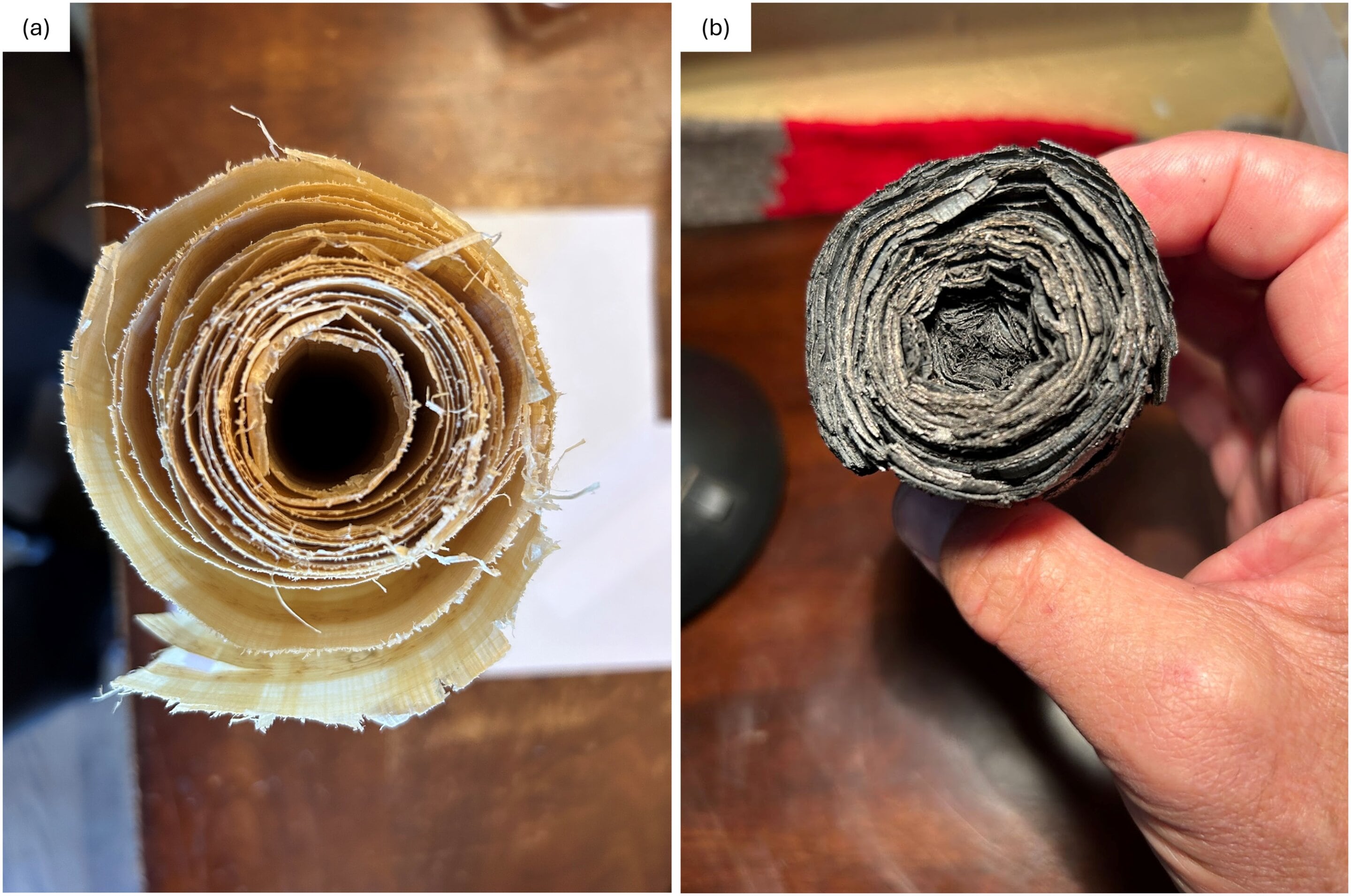 La tomografía 3D y el desenvolvimiento virtual permitieron distinguir palabras dentro del pergamino enrollado sin abrirlo físicamente - Crédito: Seiler et al., 2026, PLOS One, CC0 (https://creativecommons.org/publicdomain/zero/1.0/)