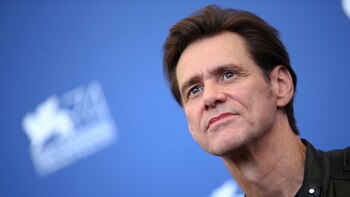 Actor Jim Carrey poses during