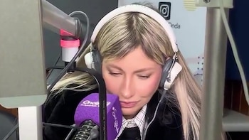 La emoción de una periodista