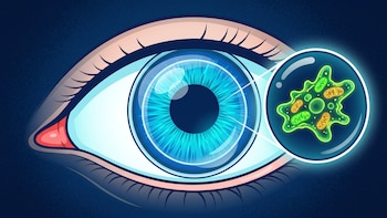 Identifican cómo atacar a la ameba come córneas, un parásito vinculado al mal uso de lentes de contacto