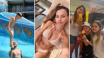 El divertido álbum de fotos de las vacaciones de la China Suárez y Mauro Icardi: playa, juegos y compras