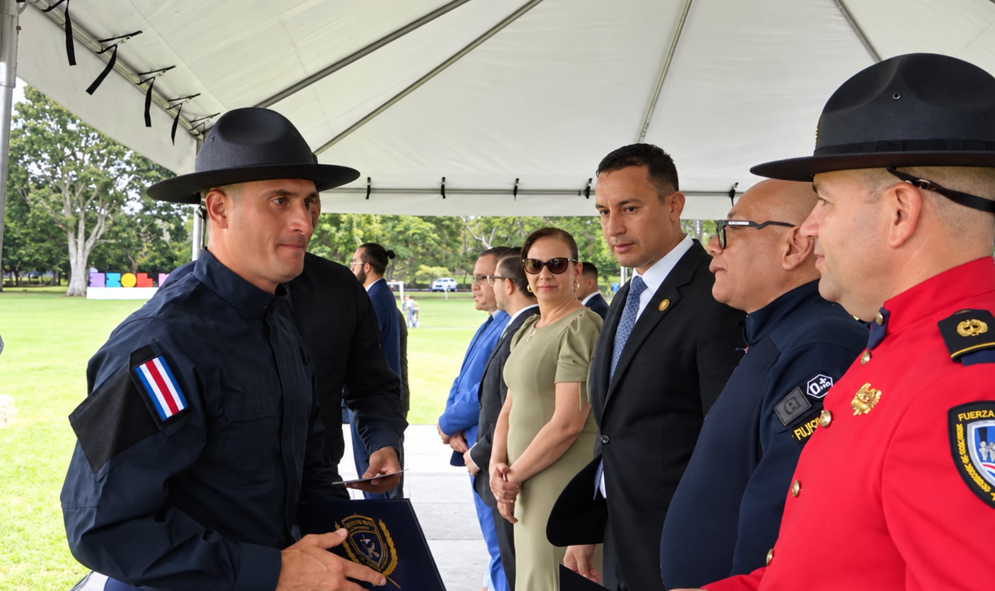 La Policía Montada cuenta ahora con 79 oficiales, distribuidos entre las ciudades de San José y Liberia, según datos oficiales. Crédito: Captura video Presidencia de la República