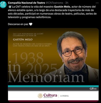 Gastón Melo falleció a los