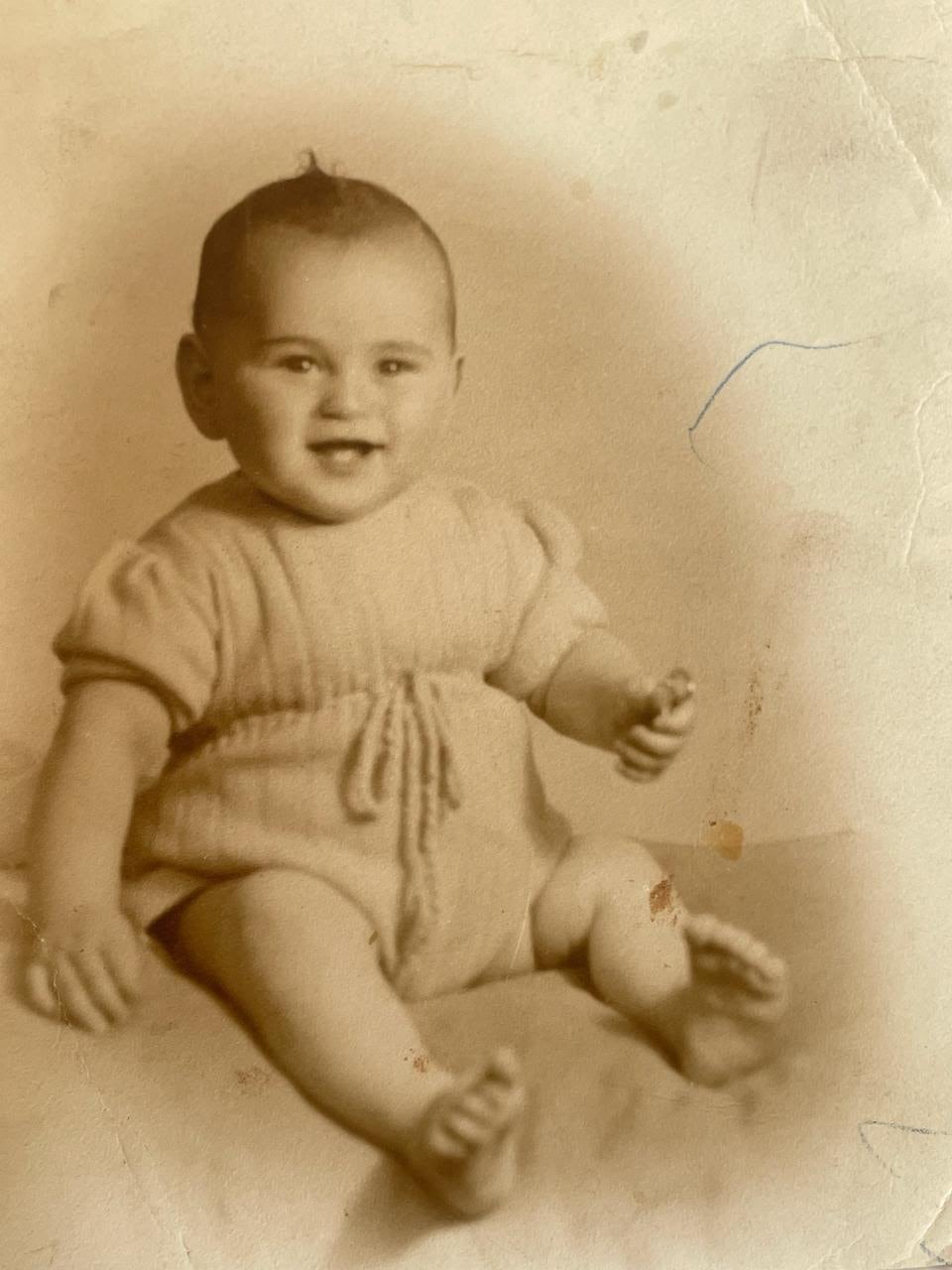 Samuel Gelblung en 1944, tiempo en que recibió el apodo de Chiche,