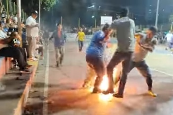 Partido de fuego en Santander
