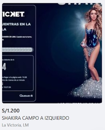 Shakira en Lima: entradas para