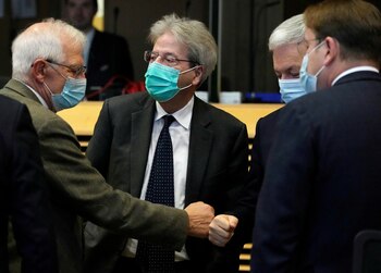 Josep Borrell, Paolo Gentiloni, Didier