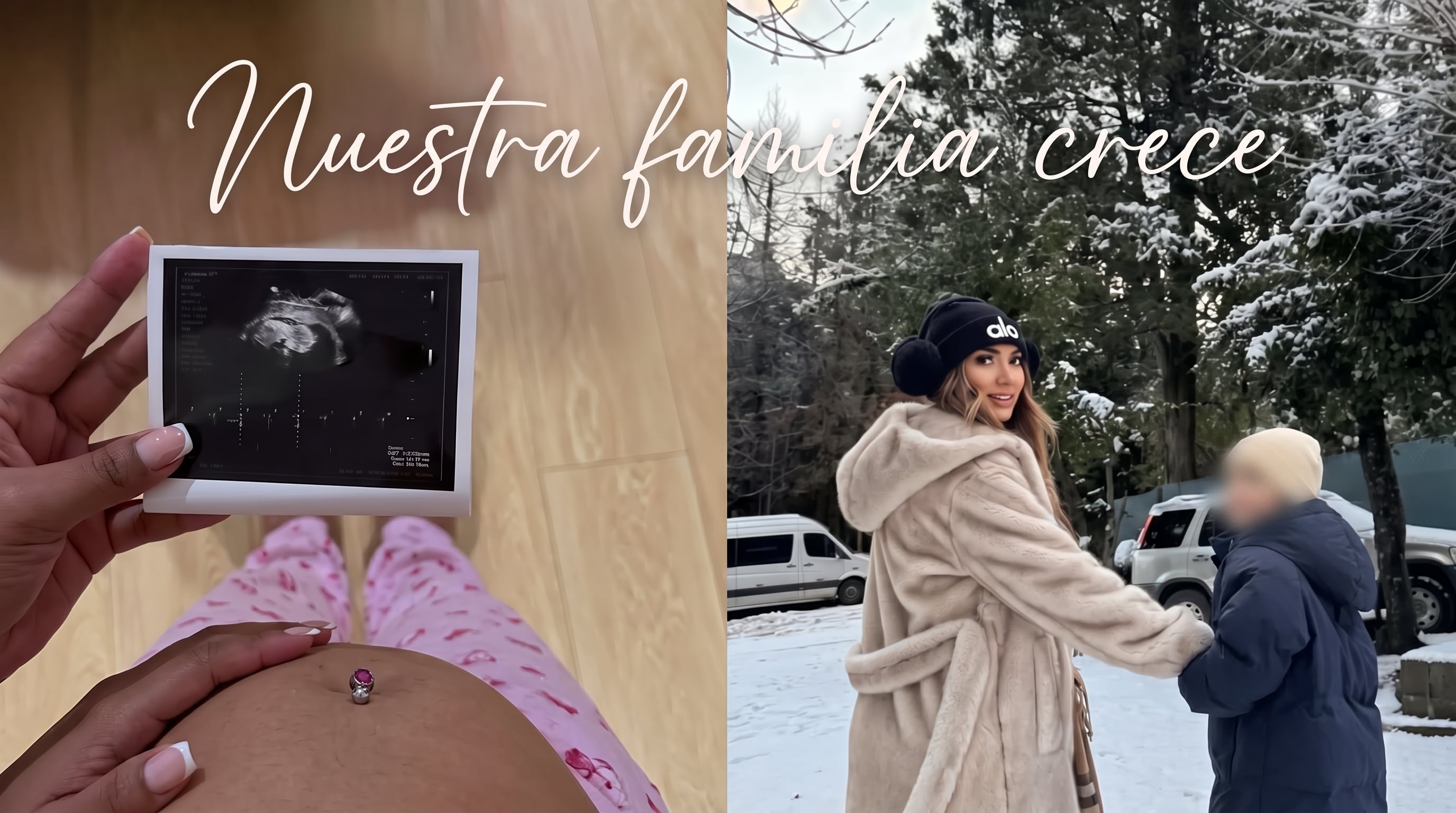 Olenka Mejía anuncia su embarazo mediante la publicación de una ecografía y una fotografía en la nieve junto a su hijo. (Imagen Ilustrativa Infobae)