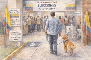 La legislación electoral vigente permite la presencia de animales de compañía en los centros de votación pero recomienda evaluar las condiciones antes de acudir con mascotas - crédito Imagen Ilustrativa Infobae