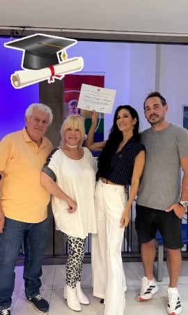 El festejo de Silvina Escudero junto a sus seres queridos