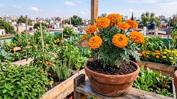 Cempasúchil en casa: cómo cultivar esta flor mexicana para atraer polinizadores y cuidar tu huerto de algunas plagas