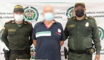 El hombre que accionó el arma se encuentra bajo disposición de las autoridades. Foto: Policía Metropolitana de Cartagena
