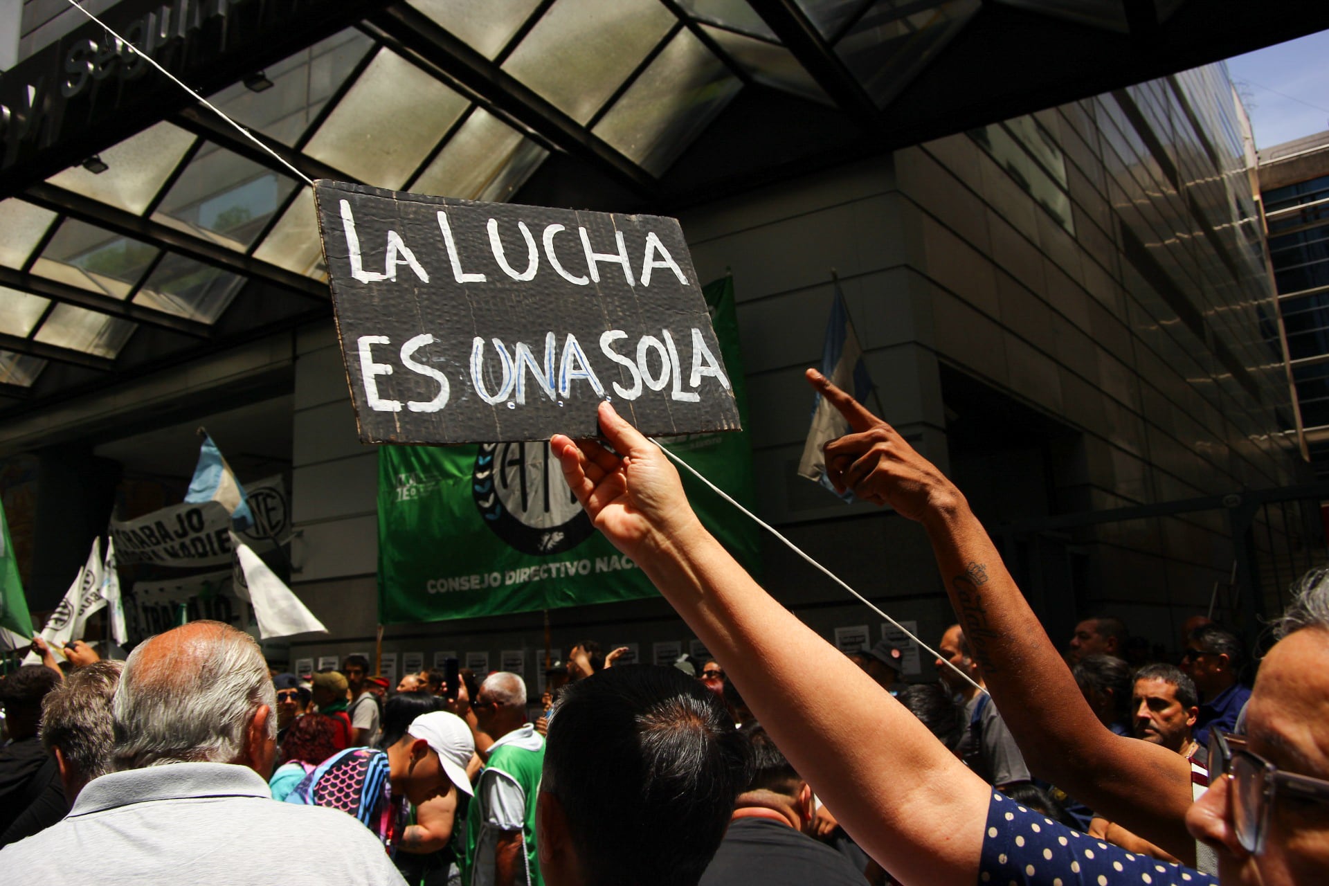 Una protesta de ATE ante la Secretaría de Trabajo (Foto: RS Fotos)