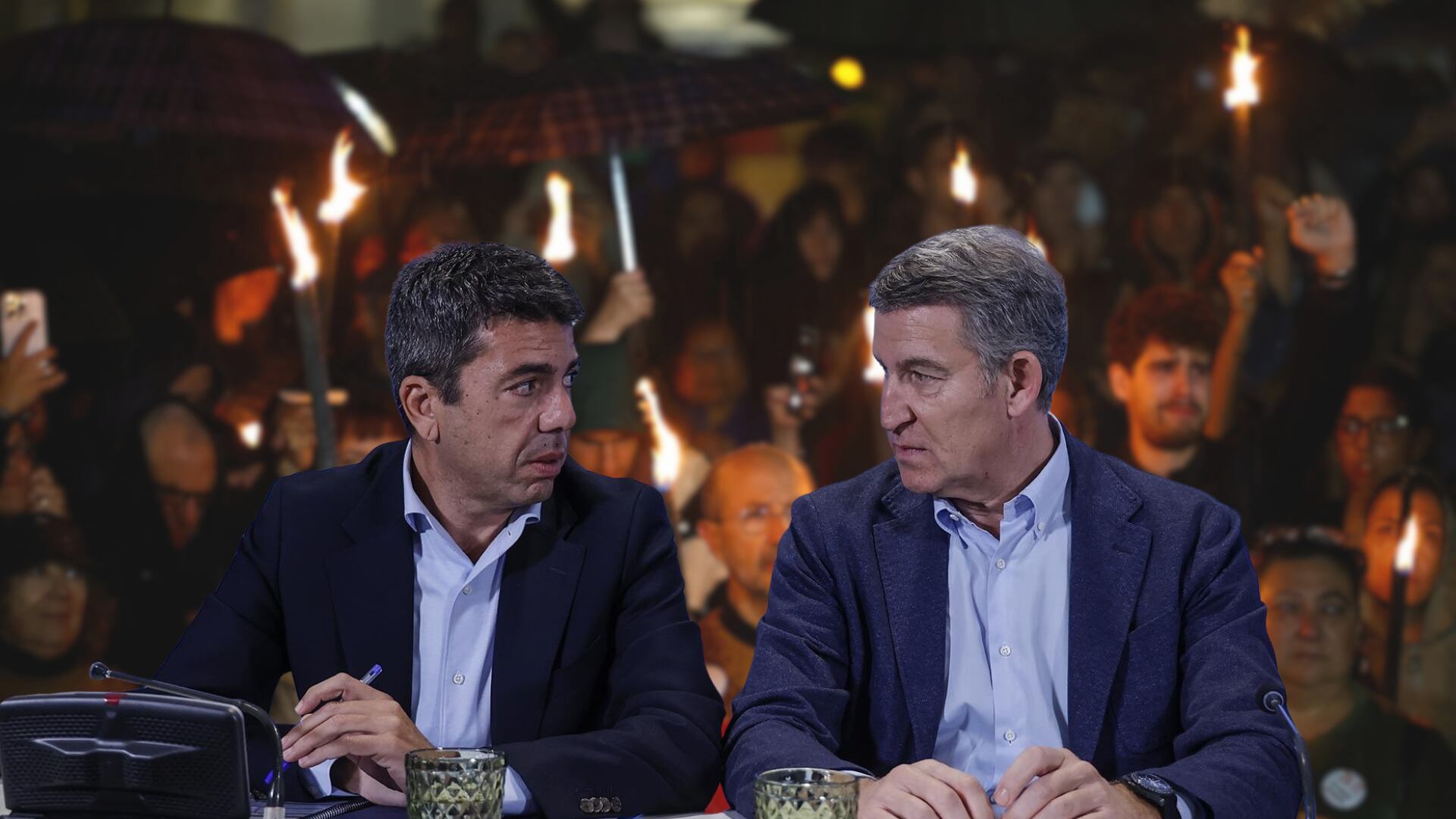 Mazón habló con Feijóo tras el Funeral por los 229 fallecidos de la DANA para negociar su dimisión: no soportaba más la situación