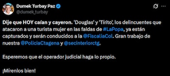 El alcalde Dumek Turbay aseguró