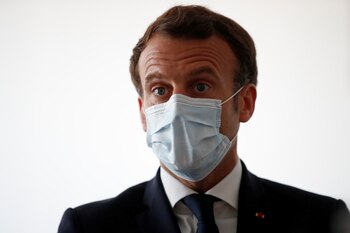 El presidente francés, Emmanuel Macron,