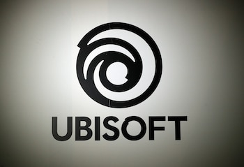 ARCHIVO - El logotipo de la compañía francesa de videojuegos Ubisoft se muestra en la Semana del Juego de París, el 4 de noviembre de 2017. (Foto AP/Christophe Ena, archivo)