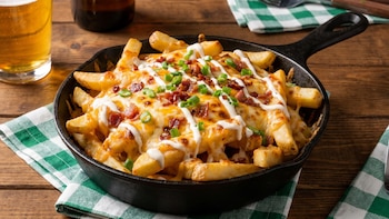 Receta de papas con queso cheddar, rápida y fácil