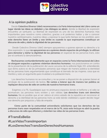 La organización “Colectivo diverso UdeG”