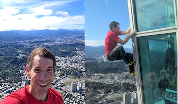 Honnold se detuvo a saludar