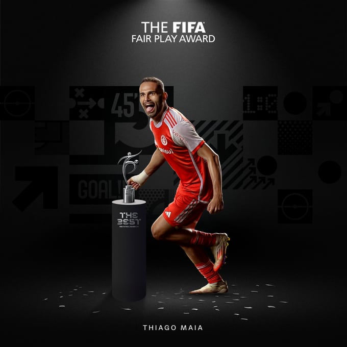 Thiago Maia ganó el premio Fair Play