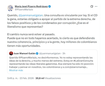 Con este mensaje, la